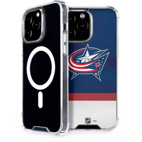 NHL Columbus Blue Jackets Alternate Jersey iPhone 15 Pro Max MagSafe Case